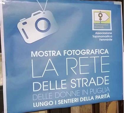 LA
RETE DELLE STRADE DELLE DONNE IN PUGLIA, LUNGO I SENTIERI DELLA
PARITA' 2 rp - LA
RETE DELLE STRADE DELLE DONNE IN PUGLIA, LUNGO I SENTIERI DELLA
PARITA'
