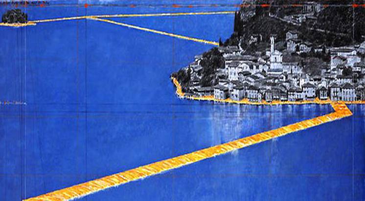 iseo - LAGO  D'ISEO, CAMMINARE SULLE ACQUE E' POSSIBILE: LA PASSERELLA DI  CHRISTO E' COMPLETATA