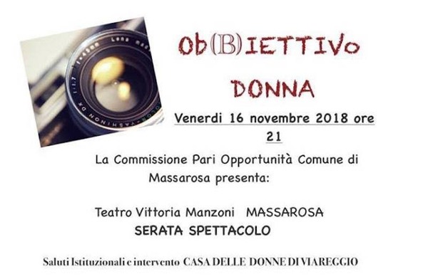 MASSAROSA,
UN CONCORSO FOTOGRAFICO CONTRO LA VIOLENZA SULLA DONNA 2 od - MASSAROSA,
UN CONCORSO FOTOGRAFICO CONTRO LA VIOLENZA SULLA DONNA